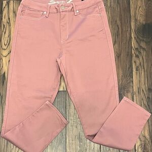 Seven7 Women's Skinny Jeans in Soft Pink